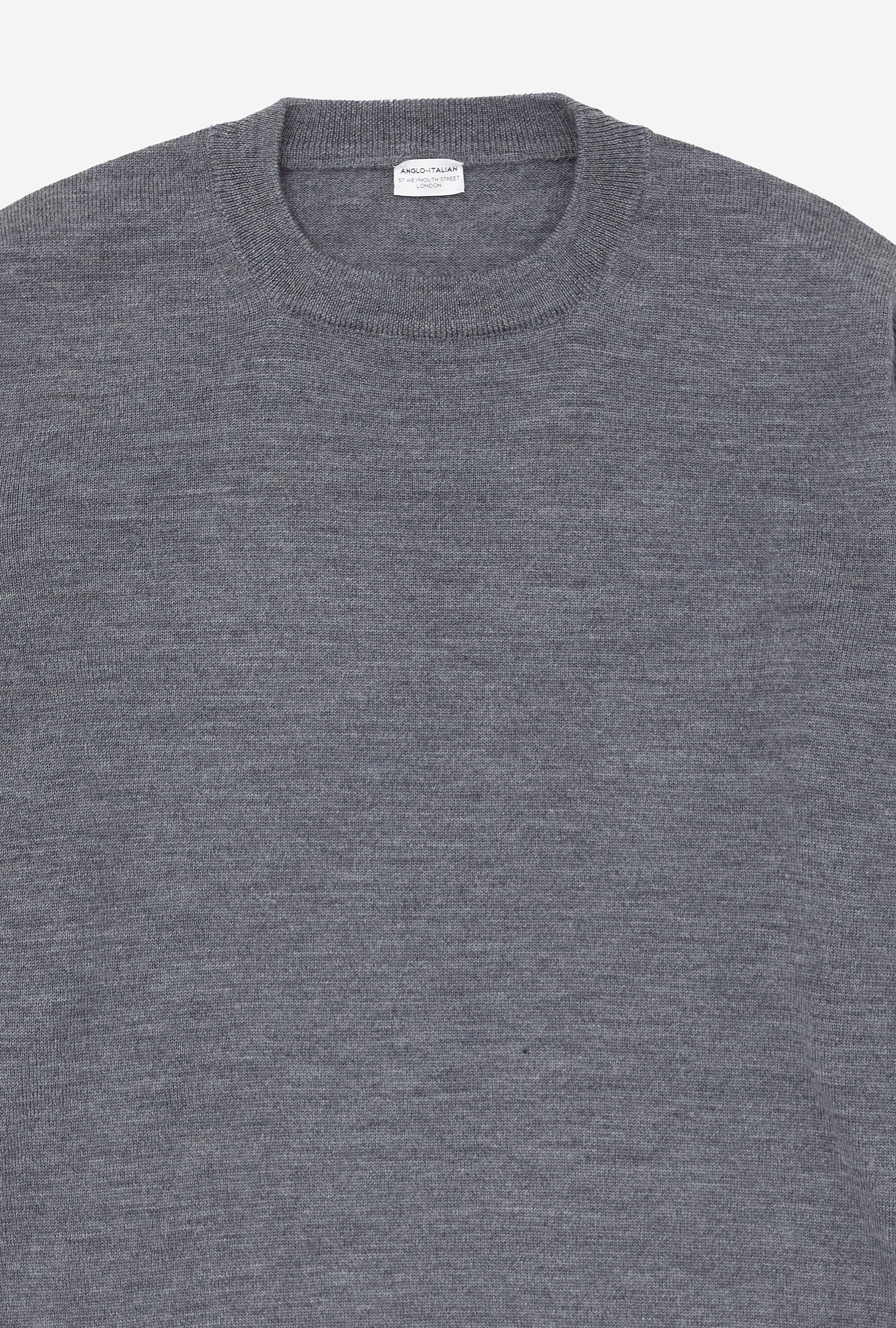 Crewneck Merino Wool Grey - Image 3
