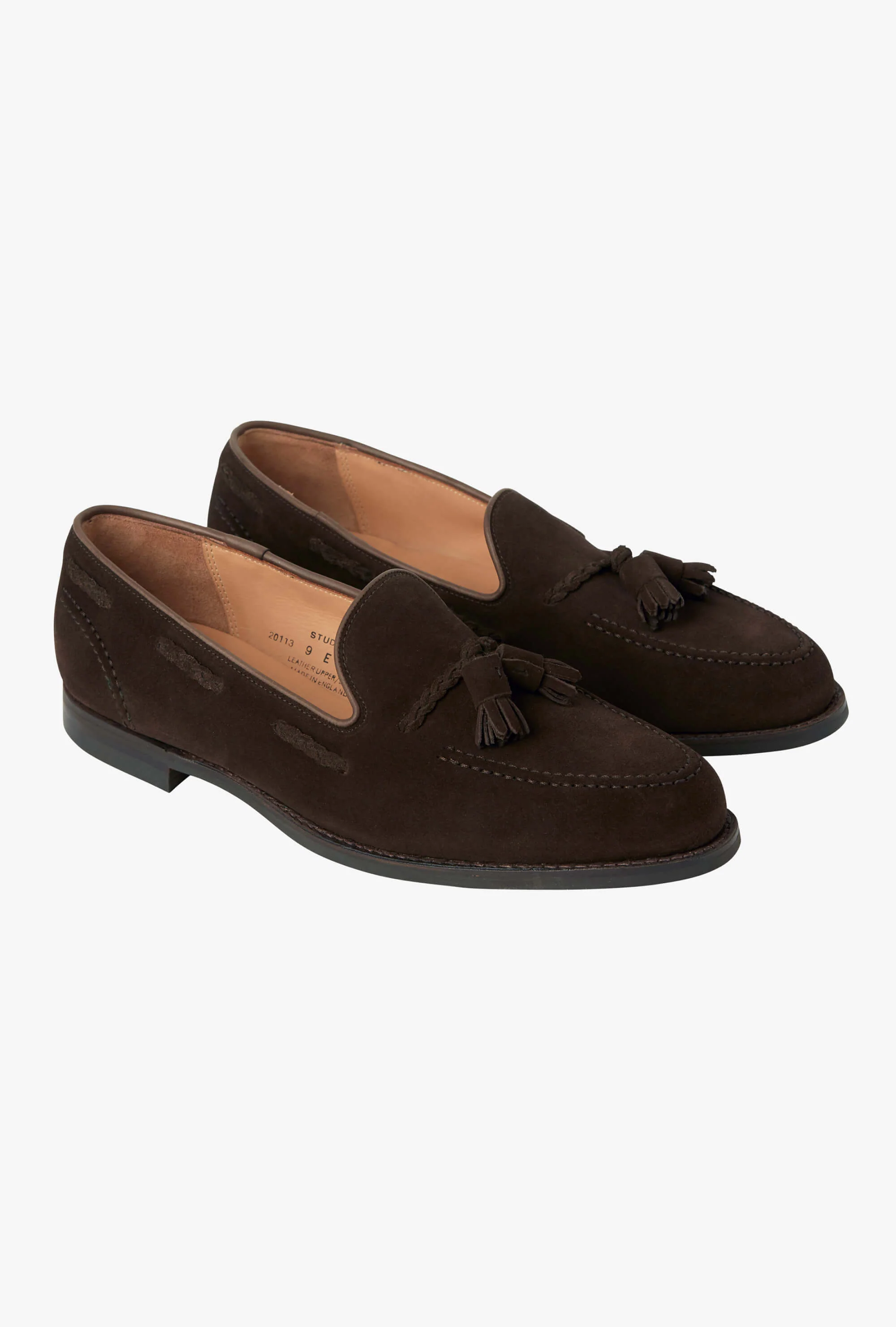 Crockett & Jones Studridge Loafer Brown Suede City Sole - Image 3