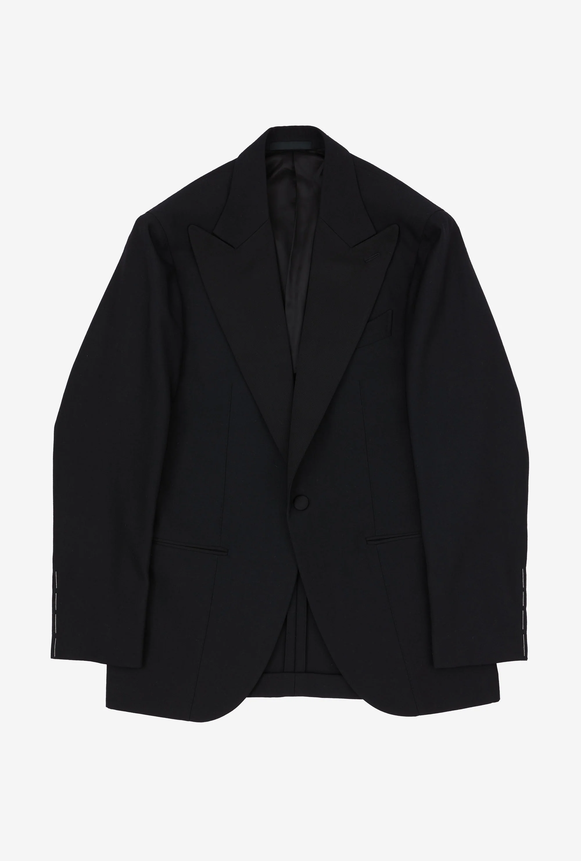 Tuxedo Black Wool Peak Lapel - Image 3